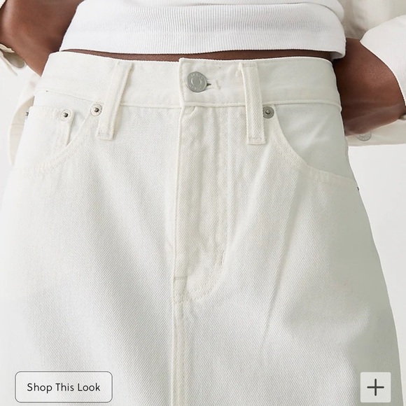 J.Crew Denim maxi skirt in white - Picture 2 of 8